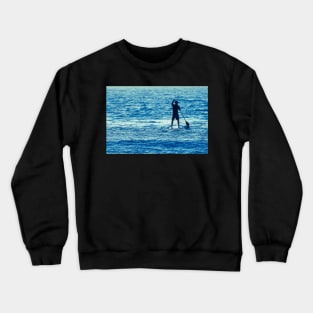 Man on Stand Up Paddle Board Crewneck Sweatshirt